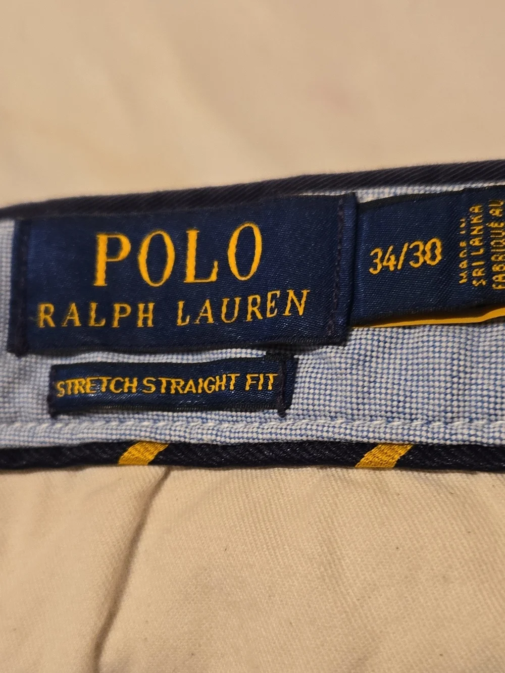 Polo by Ralph Lauren Navy Cotton Chinos